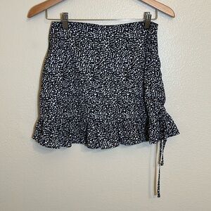 Shein Black White Office Mini Skirt